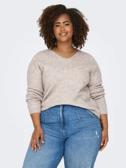 Pullover in Rosa/ Creme