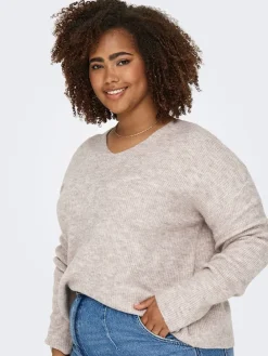 Pullover in Rosa/ Creme