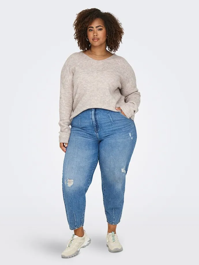 Pullover in Rosa/ Creme