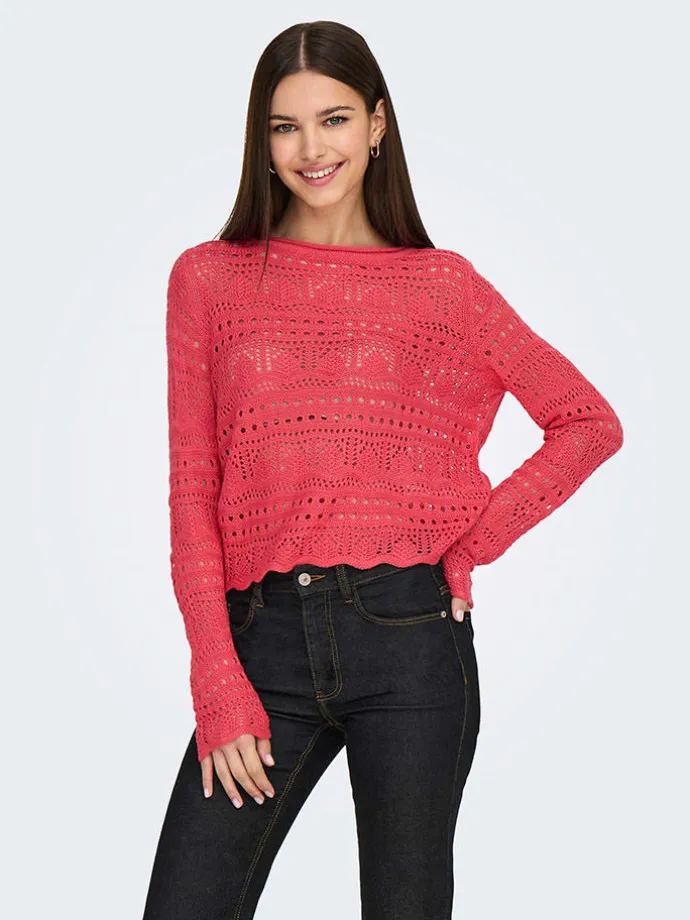 Pullover in Rot