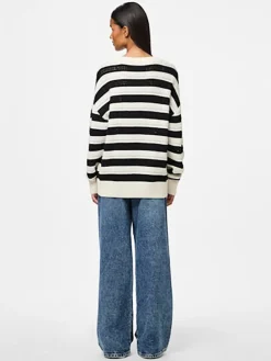 Pullover in Schwarz/ Weiß