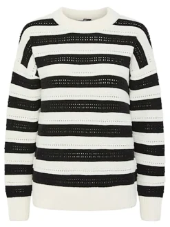 Pullover in Schwarz/ Weiß