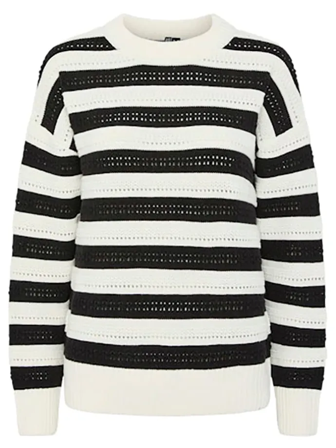 Pullover in Schwarz/ Weiß
