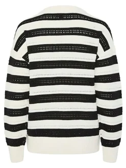 Pullover in Schwarz/ Weiß