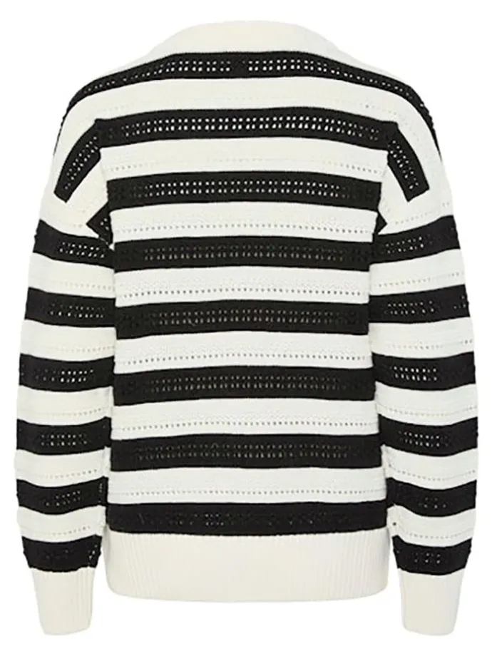 Pullover in Schwarz/ Weiß