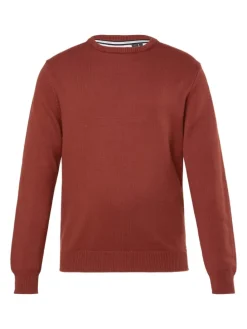 Pullover in ziegelbraun
