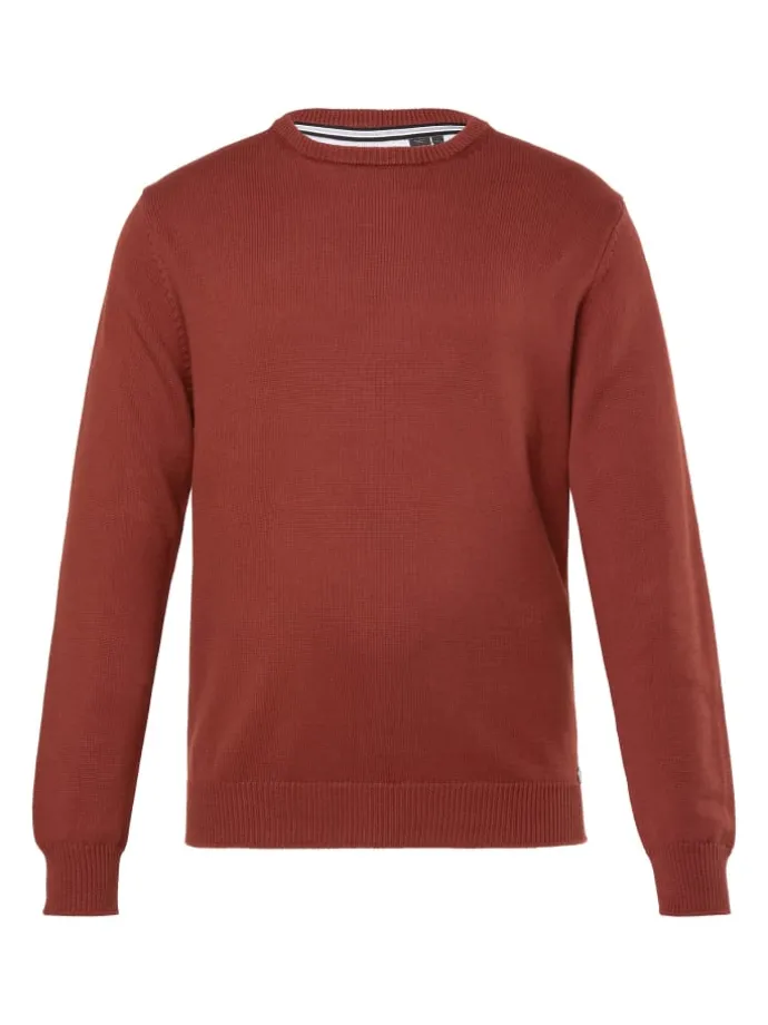 Pullover in ziegelbraun