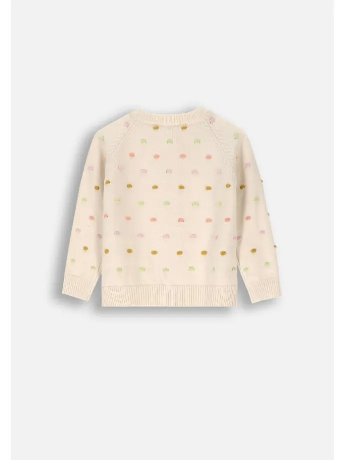 Pullover mit Reißverschluss in beige