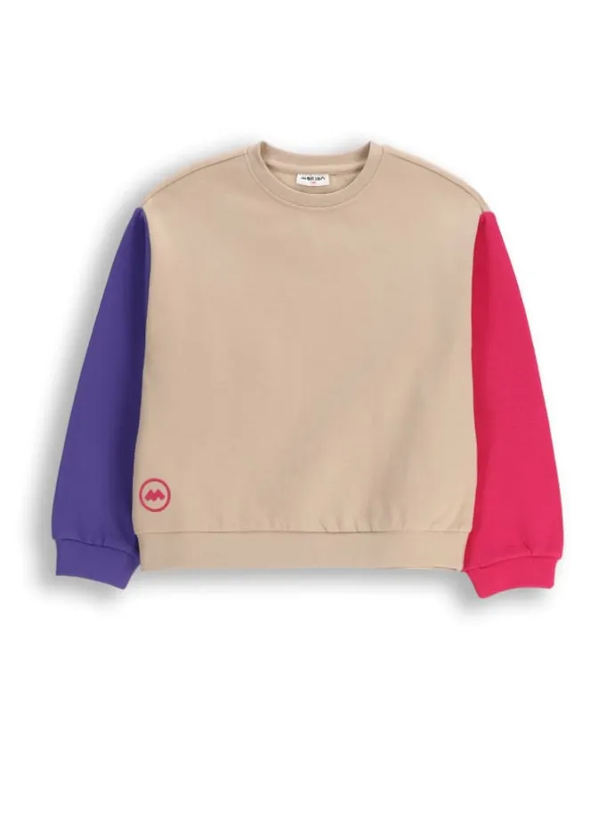 Pullover ohne Kapuze in beige