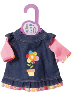 Puppenoutfit "Dolly Moda Jeans Dress" in Dunkelblau - ab 12 Monaten