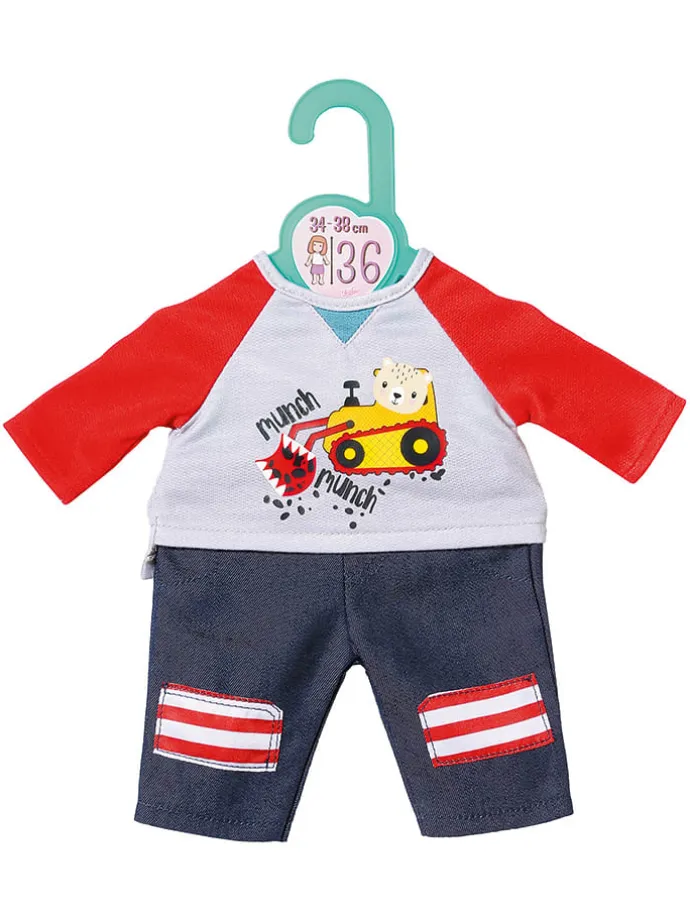 Puppenoutfit "Dolly Moda Trousers + Shirt" in Bunt - ab 12 Monaten