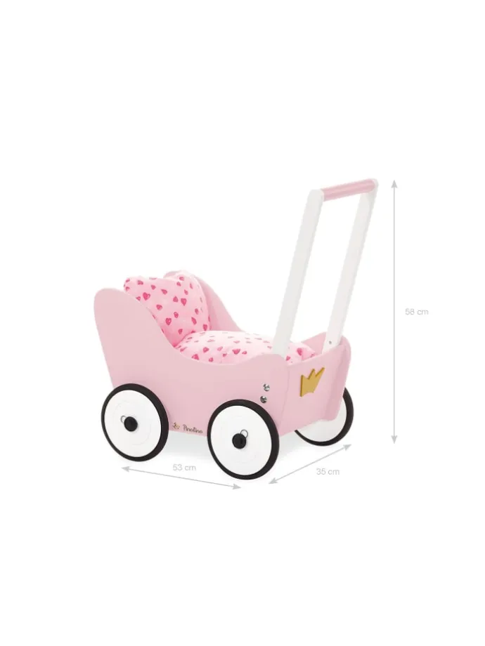 Puppenwagen Prinzessin Lea, 55 x 35 x 58 cm