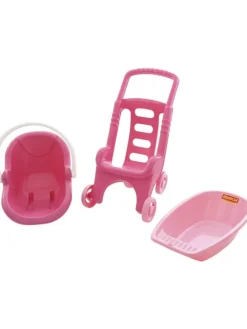 Puppenwagen, Puppenbuggy 42842 in rosa