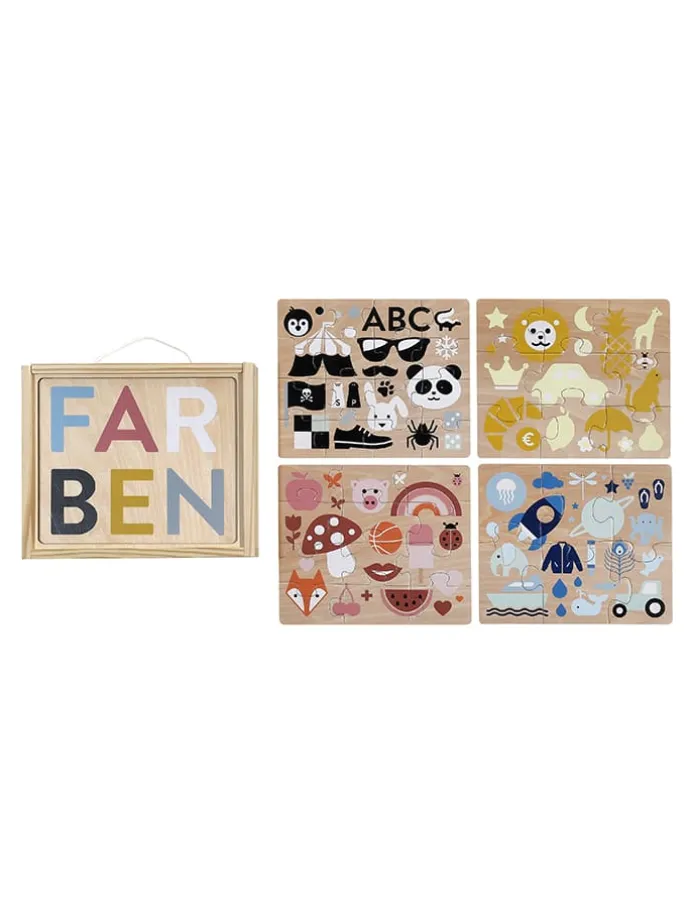 Puzzlebox "Farben" - ab 3 Jahren - 4x 16 Teile
