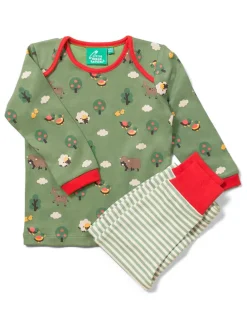 Pyjama "Animal Friends" in Grün