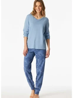 Pyjama in Blau/ Hellblau