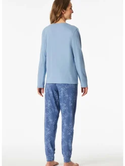 Pyjama in Blau/ Hellblau