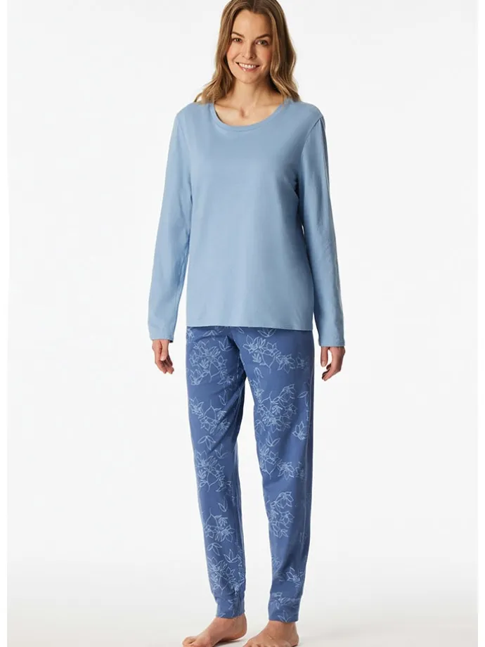Pyjama in Blau/ Hellblau