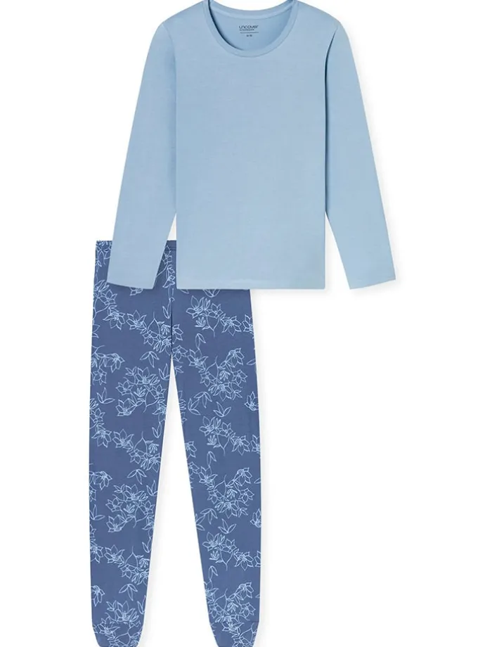 Pyjama in Blau/ Hellblau