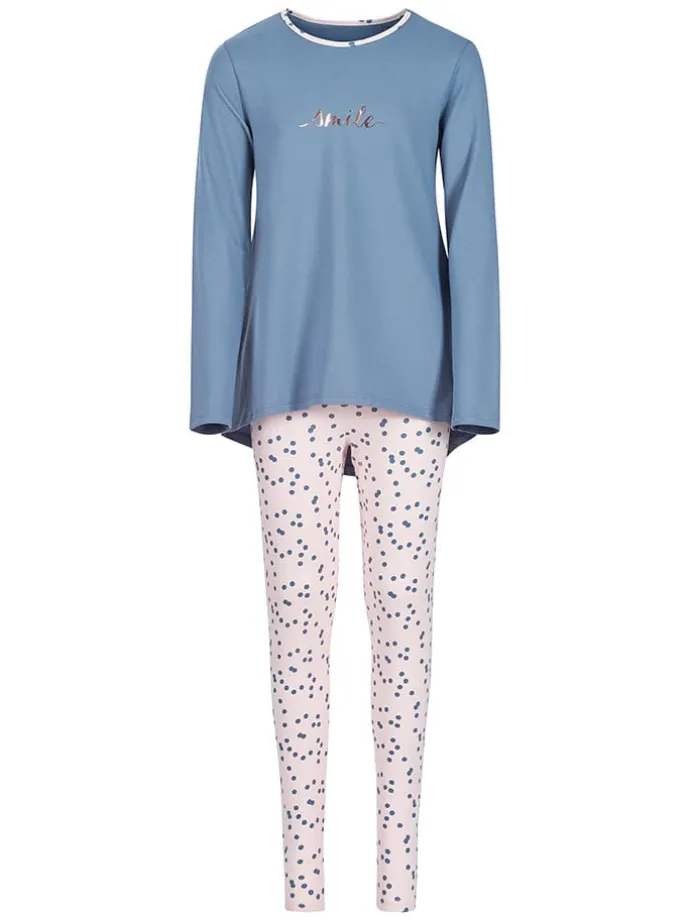 Pyjama in Blau/ Rosa