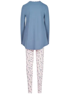 Pyjama in Blau/ Rosa