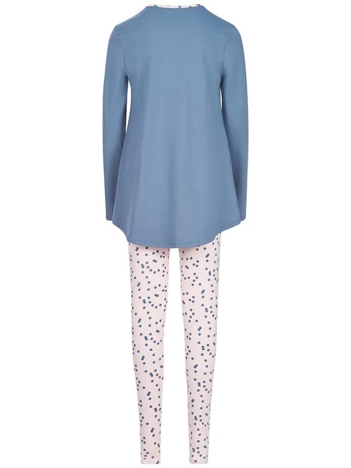 Pyjama in Blau/ Rosa