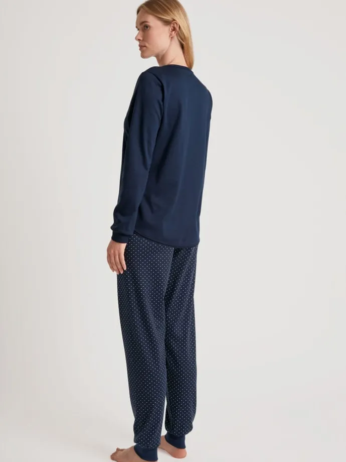 Pyjama in Dunkelblau