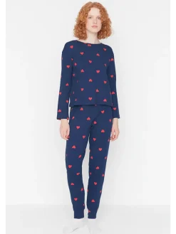 Pyjama in Dunkelblau