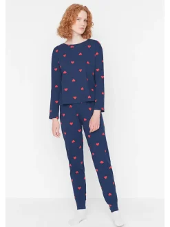 Pyjama in Dunkelblau