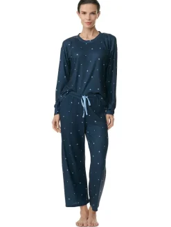 Pyjama in Dunkelblau