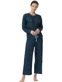 Pyjama in Dunkelblau