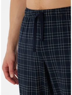 Pyjama in Dunkelblau/ Grau