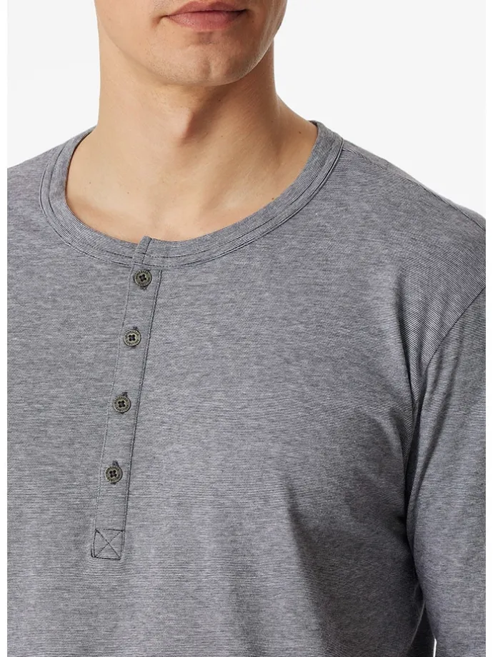 Pyjama in Grau/ Anthrazit
