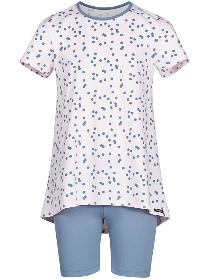 Pyjama in Rosa/ Blau