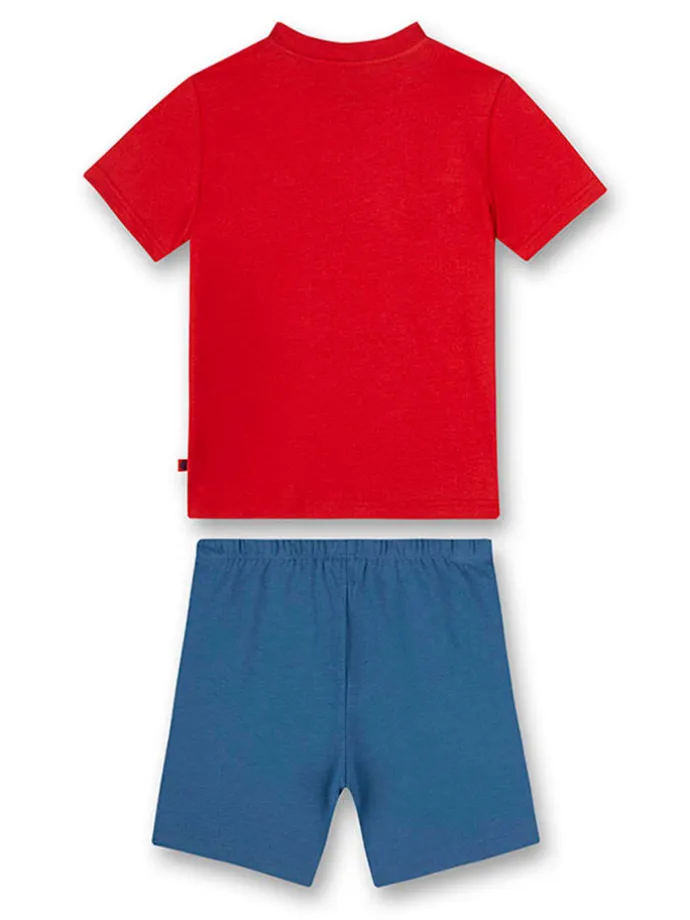 Pyjama in Rot/ Blau