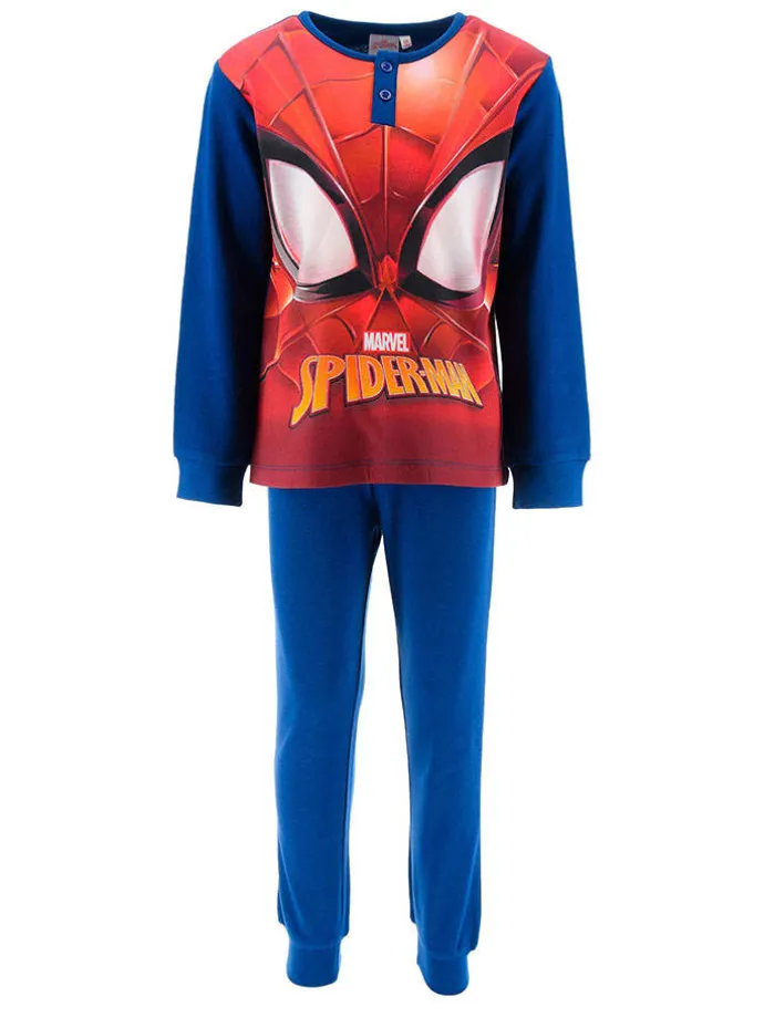 Pyjama "Spiderman" in Blau/ Rot