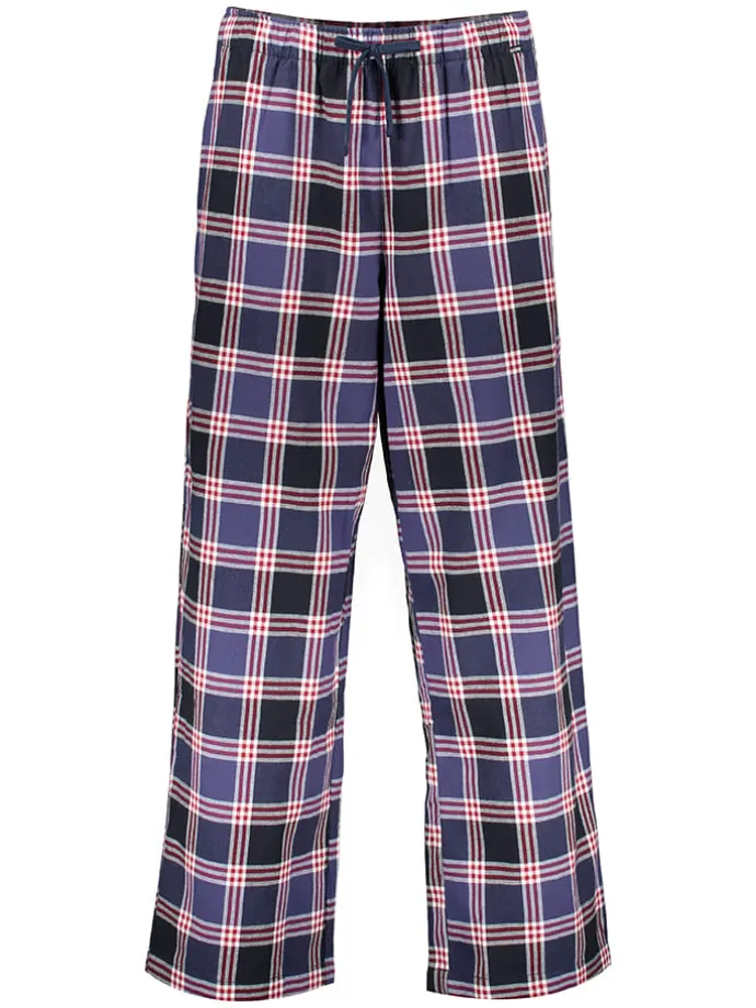 Pyjama-Hose in Dunkelblau/ Rot