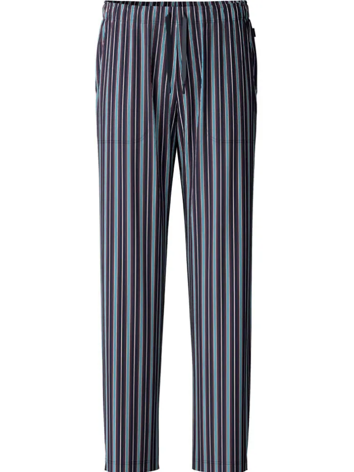 Pyjama-Hose in Dunkelblau/ Lila/ Hellblau