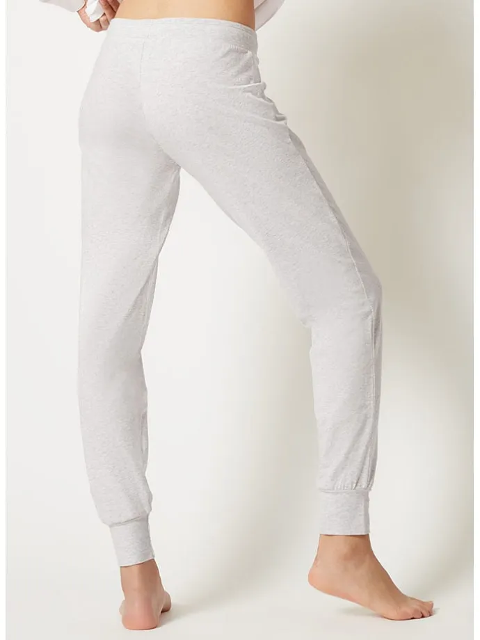 Pyjama-Hose in Hellgrau