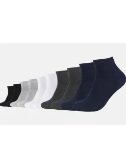 Quartersocken CA-Soft Organic Cotton Quarter 10er Pack in Mehrfarbig