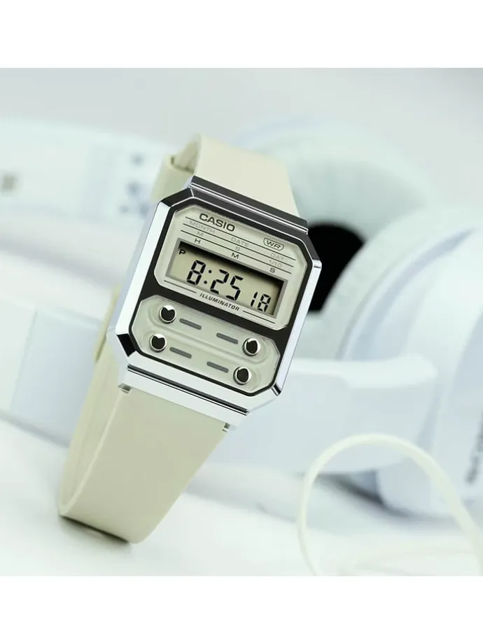 Quarzuhr "Casio Collection Vintage" in Beige