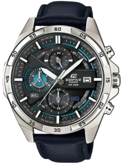 Quarzuhr "Casio Edifice" in Schwarz/ Silber