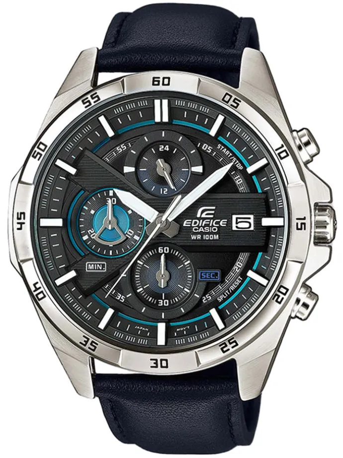 Quarzuhr "Casio Edifice" in Schwarz/ Silber