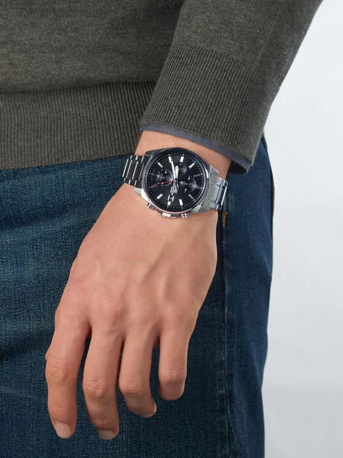 Quarzuhr "Casio-Edifice" in Silber