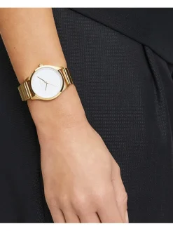Quarzuhr in Gold