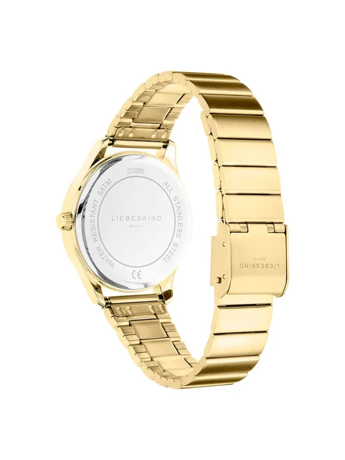 Quarzuhr in Gold