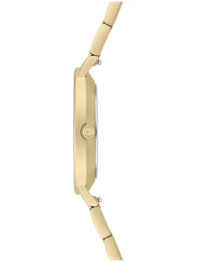 Quarzuhr in Gold