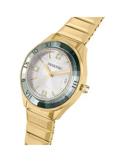 Quarzuhr in Gold/ Grün/ Weiß