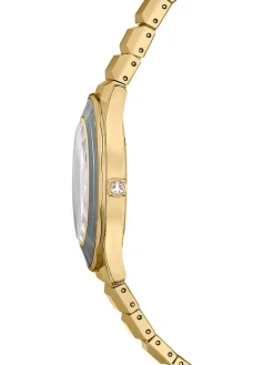 Quarzuhr in Gold/ Grün/ Weiß