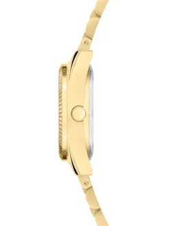 Quarzuhr in Gold/ Schwarz